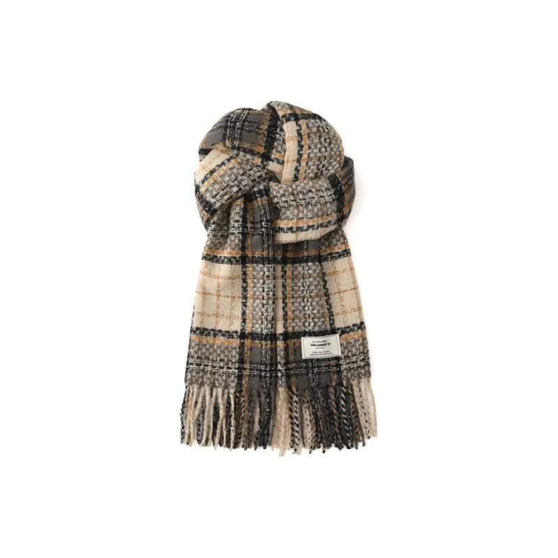 FREE RABBITⅡ Faux Cashmere Thickened Warm Versatile Scarf Shawl Unisex-6