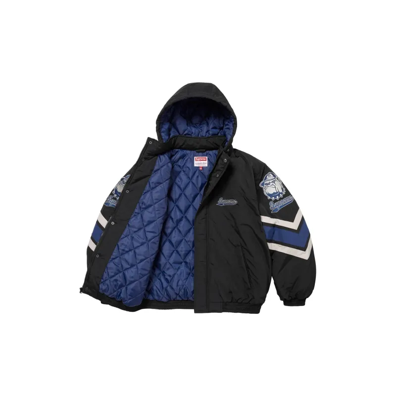 Supreme Mitchell & Ness Ncaa Hooded Stadium Jacket-14