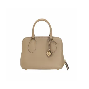 TORY BURCH Cow Leather Shoulder Bag Crossbody Bag Handbag Mini Women's Taupe Oak