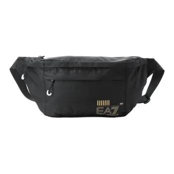 EMPORIO ARMANI Polyester Crossbody Bag, Fanny Pack Unisex Black