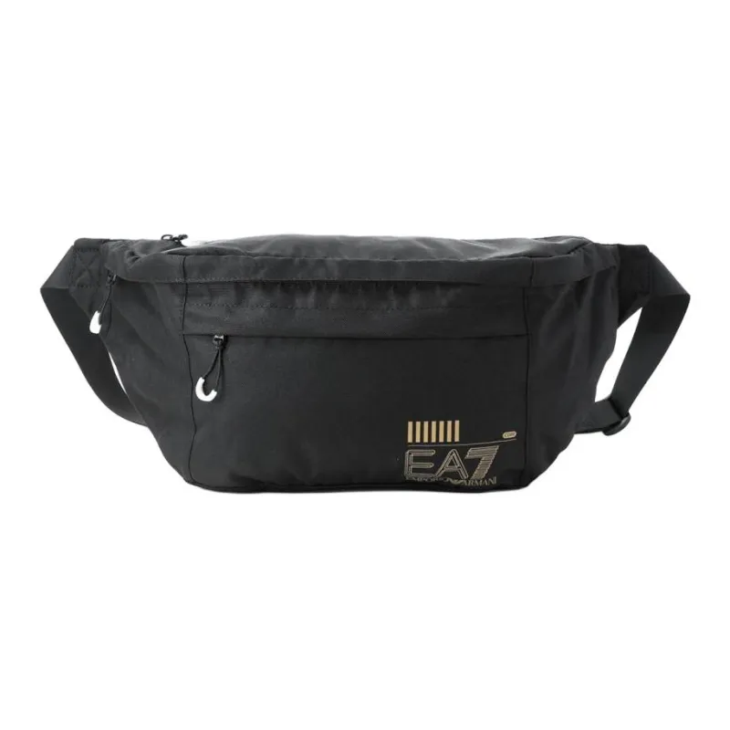 EMPORIO ARMANI Polyester Crossbody Bag, Fanny Pack Unisex Black-0