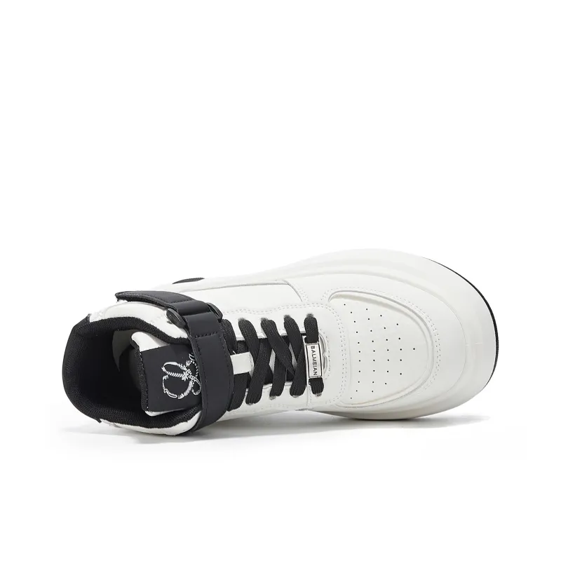 La Chapelle High Top Skateboard Shoes Women's Beige Black-3