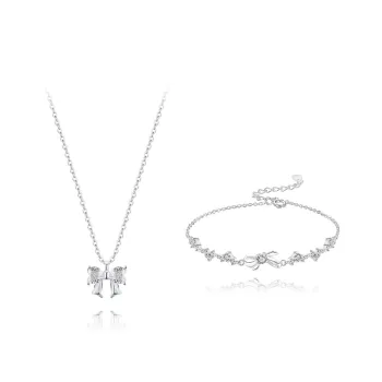BLANK IN BLANK Sterling Silver Necklaces Women's Bestie Birthday Gift For Girl
