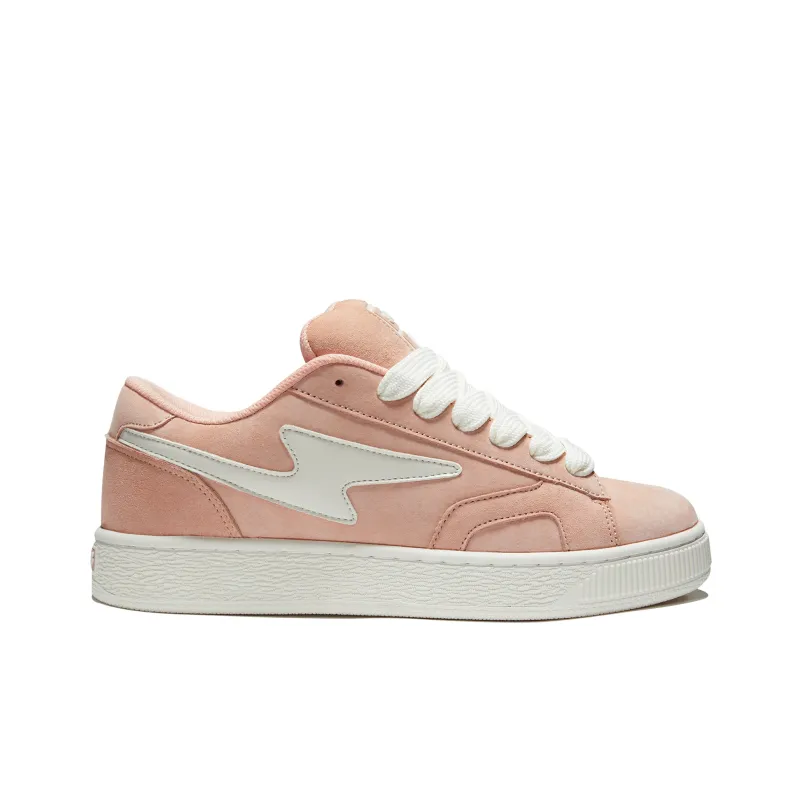 GZOZ Coverage Cushioning Lightweight Low-Top Skateboard Shoes Women's Soft Peach-1