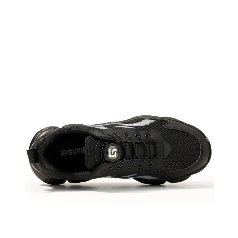 Blue Gull Shield Wear Resistant Support Low Top Outdoor Shoes Unisex Black-3