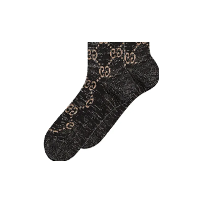 GUCCI Lurex GG print Socks-4