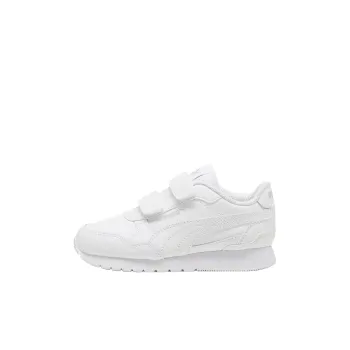 PUMA ST Runner V4 Anti Slip Wear Resistant Low Top Kids Lifestyle Shoes White Children Aged 3 7 Years Old