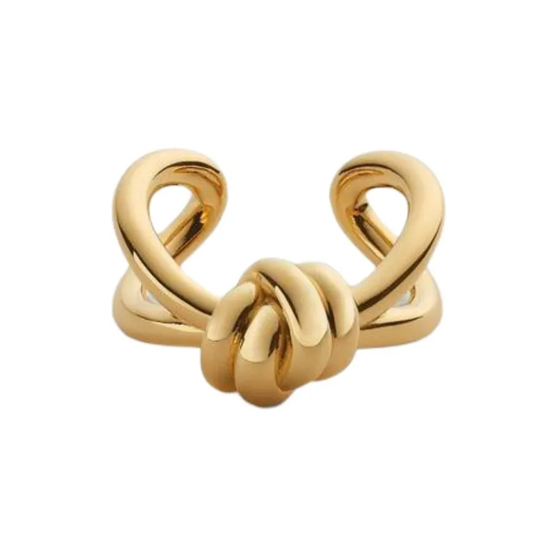 Bottega Veneta 18K Gold Plated, Sterling Silver Rings Women's Gold-0