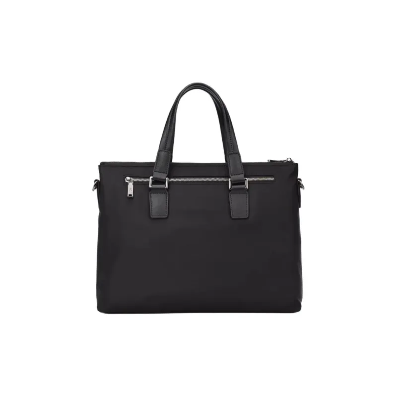 Hush Puppies Fabric Briefcase Laptop Bag Handbag Medium Size Men's Black-1