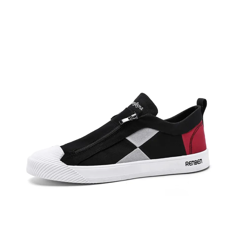 RENBEN Breathable Lightweight Low-Top Canvas Shoes Men's-1