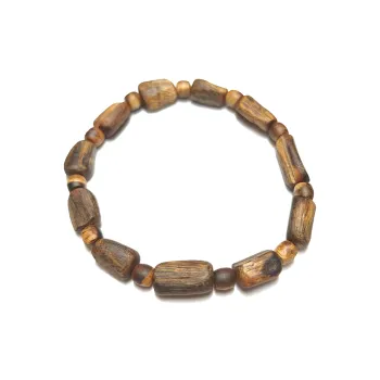 Guansha Qinan Agarwood 4.9g Zodiac Year Birthday Beaded Bracelet Unisex