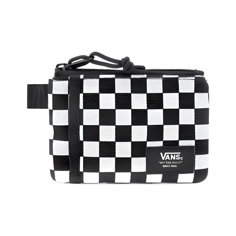 Vans Polyester Wallets Coin Purses Unisex Black White-0