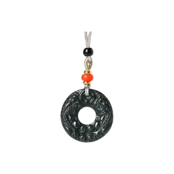 JUNWEN Hetian Jade Necklaces Green Jade Unisex