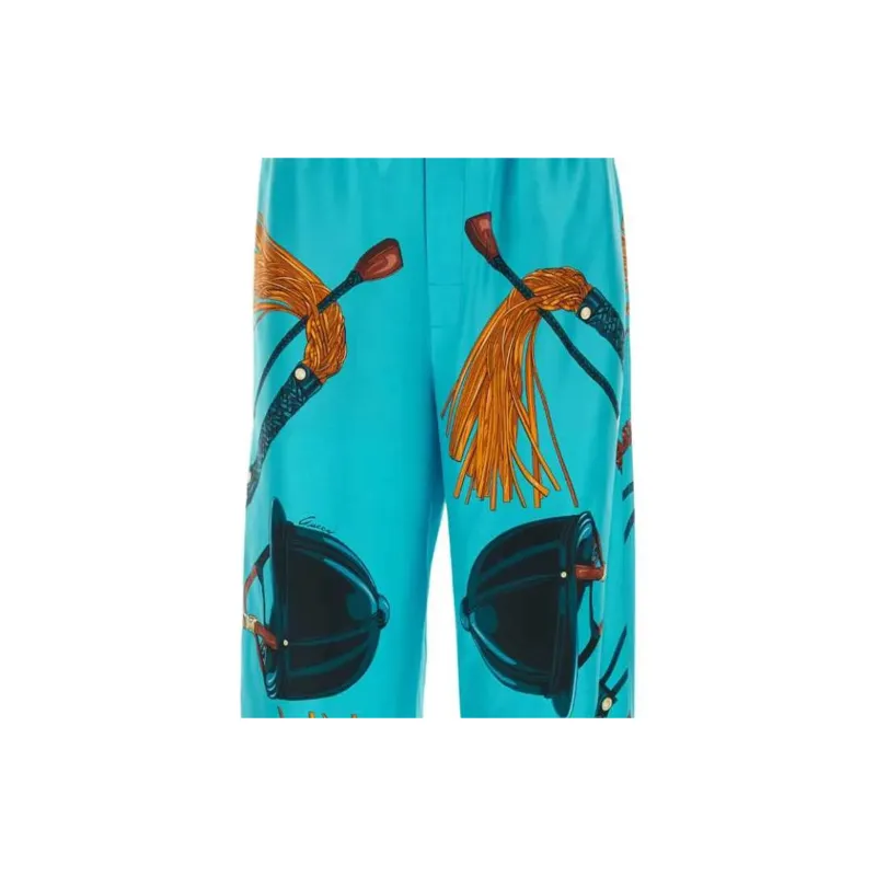 GUCCI Equestrian Printed Twill Trousers-3