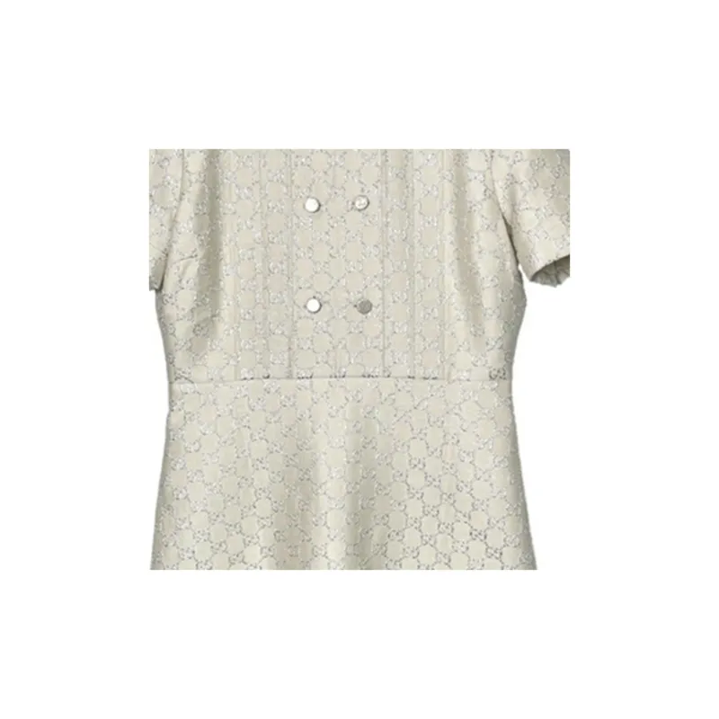 GUCCI Short-Sleeved Dresses Women's White-5