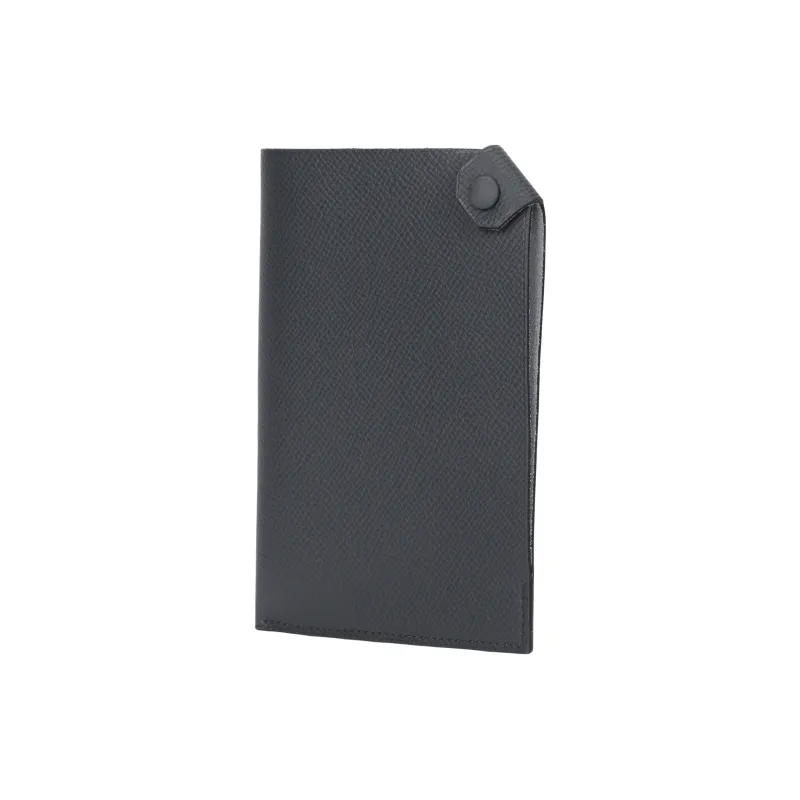 HERMES Tarmac Epsom Leather Passport Holder Small Size Men's H0 Misty Gray-2