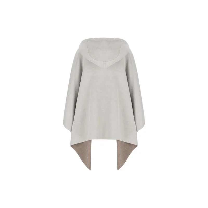 FENDI Logo Plaque Hooded Poncho-1