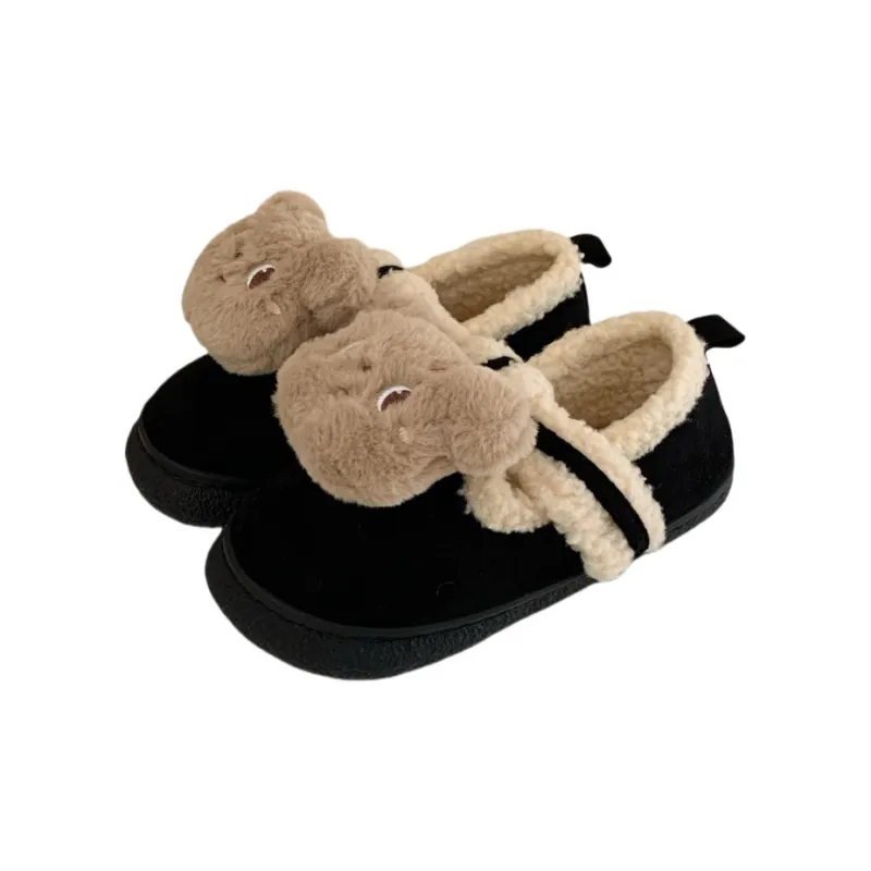 Thin Strips Cotton Slippers Women's, Light Brown-10