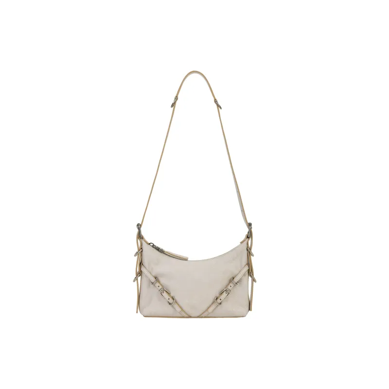 GIVENCHY Calfskin Handbag, Shoulder Bag Women's Gray-1
