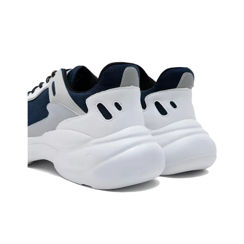 SEMIR Wear resistant And Lightweight Low Top Chunky Sneakers Men's White Blue-2