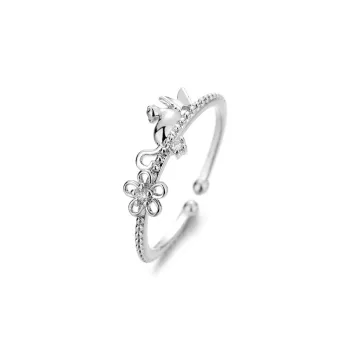 Floating Joy 925 Sterling Silver Rings Unisex