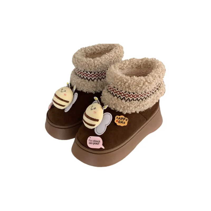 Thin Strips Cotton Slippers Women's-10