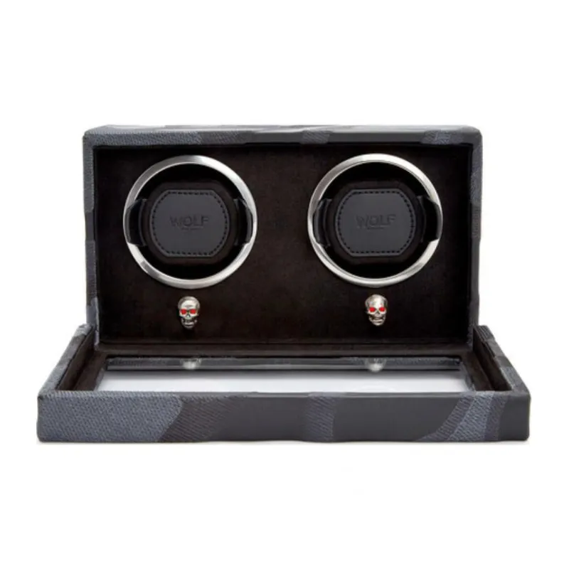 WOLF 2 Bits Watch Winder Black Unisex-2