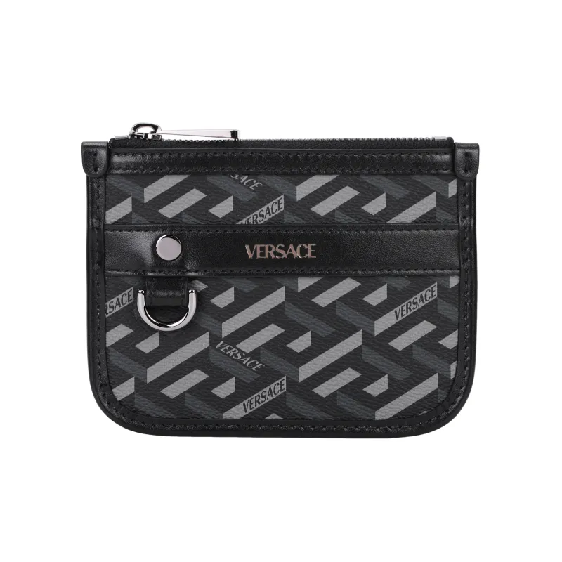 FANSIZHE VERSACE Cow Leather Clutch Unisex Black-1