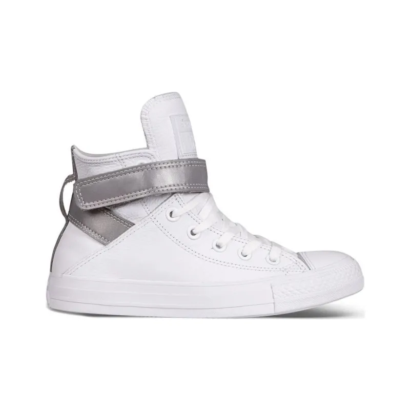 Converse Women's Chuck Taylor All Star Brea Reflective Hi 'White Silver' Women's-1