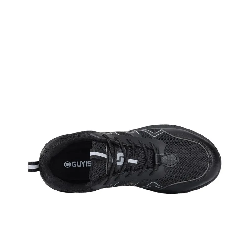 Blue Gull Shield Anti Slip Wear Resistant Low Top Outdoor Shoes Unisex Black-3