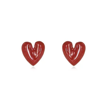 Rhymes Gold Plated Copper Stud Earrings Women's