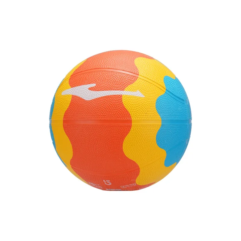 Erke Rubber Basketball Orange Yellow Blue Size 5 Training Unisex-2