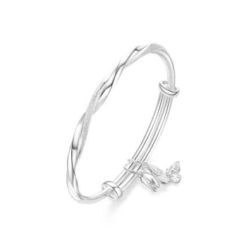 OWNCOOL 999 Fine Silver Bangles Women's Silver