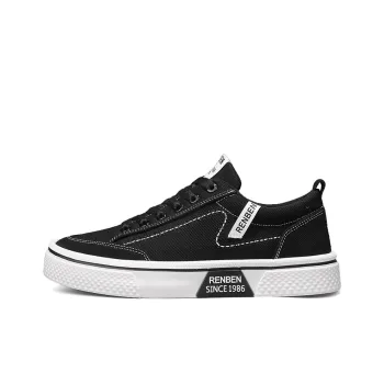 RENBEN Slip Resistant, Lightweight, And Breathable Low Top Canvas Shoes Men's