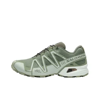 SALOMON Speedcross 3 Cushioned Wear Resistant Water Resistant Slip Resistant Low Top Casual Shoes Unisex Green