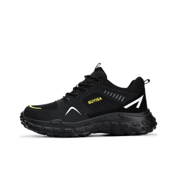 Blue Gull Shield Wear Resistant Slip Resistant Low Top Outdoor Shoes Unisex Black