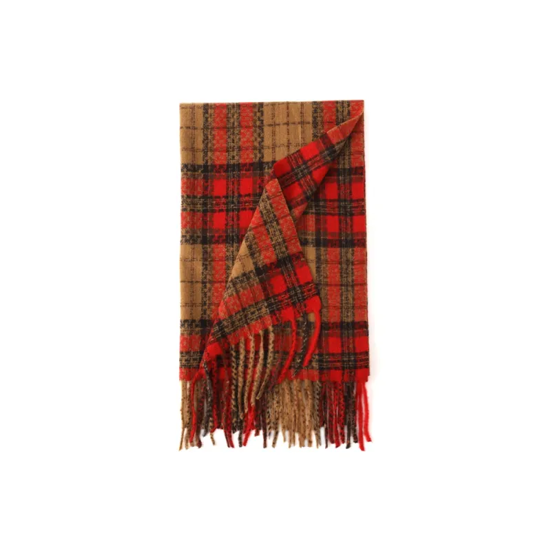 FREE RABBITⅡ Faux Cashmere Thickened Warm Versatile Scarf Shawl Unisex-11