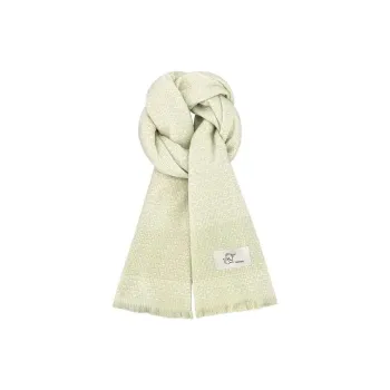 PISHUSHU Polyester Knit Scarves Women's Light Green/light Blue/light Pink