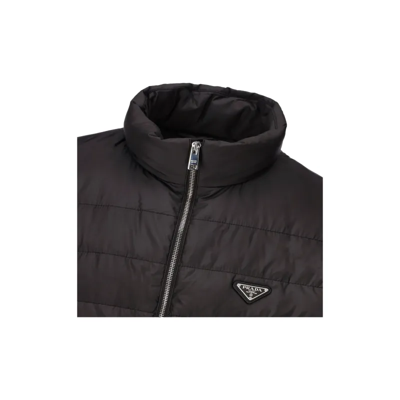 PRADA Logo Plaque Padded Jacket-4