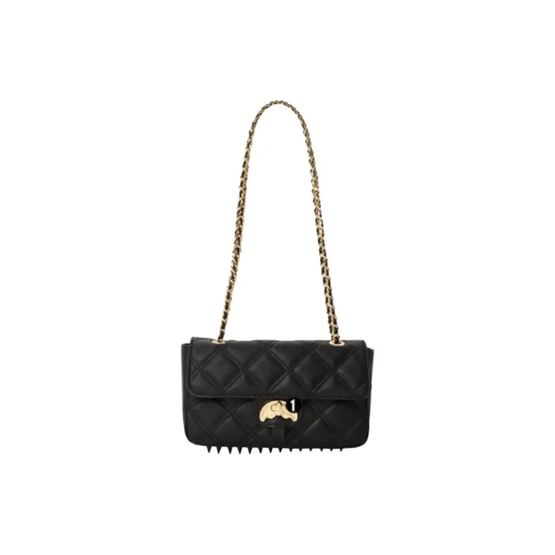 SPRAYGROUND PU Crossbody Bag, Shoulder Bag Medium Size Women's Black-1
