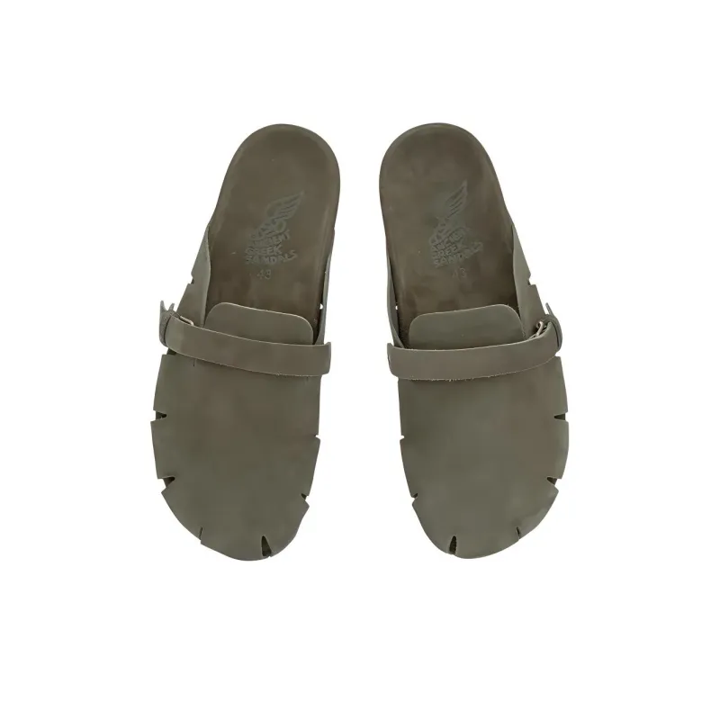 ANCIENT GREEK SANDALS Wrap-toe Slippers Men's Green-4