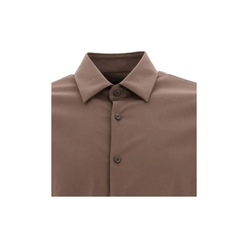 PRADA Shirts Men Brown-2