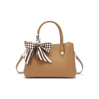 RED DRAGONFLY Cow Leather Handbag Regular Women's Gold Brown