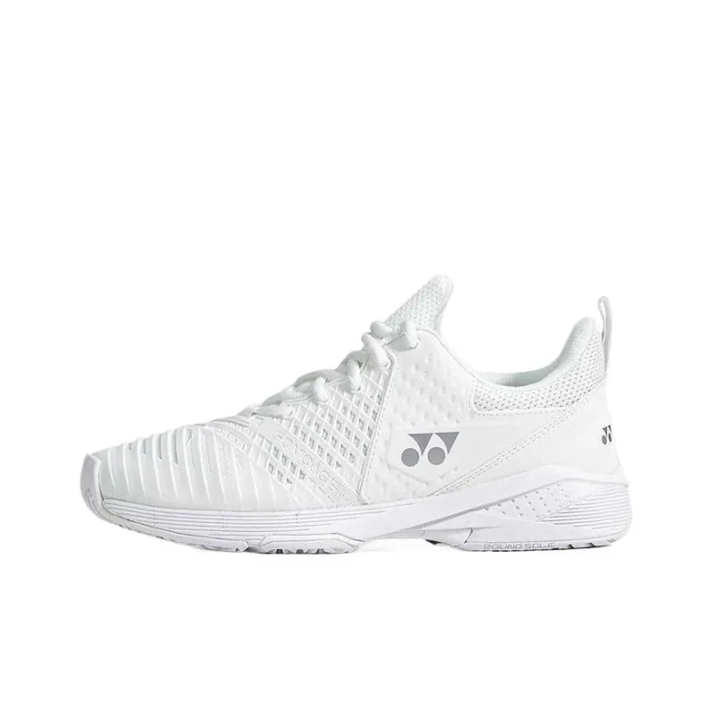 YONEX Abrasion Resistant Low Top Tennis Shoes Women's White-0