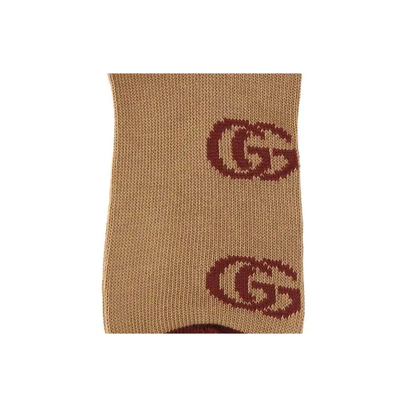 GUCCI Mid Calf Socks Unisex 1 Pack Brown-2