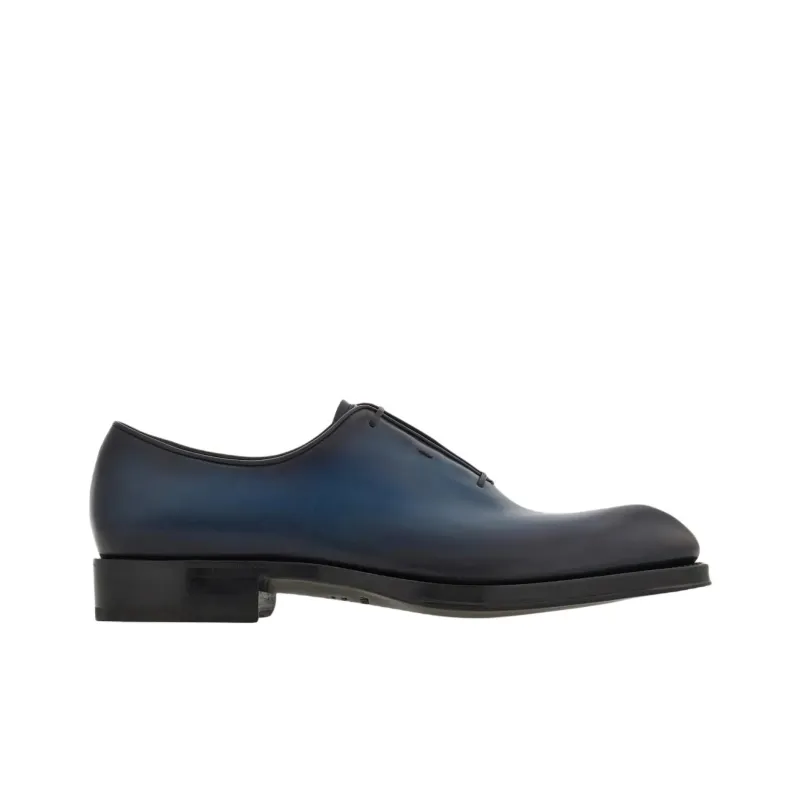 FERRAGAMO Tramezza Dress Shoes Men's Blue Black-1