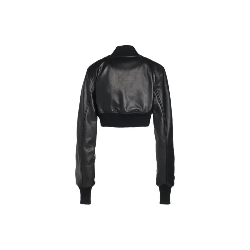 Yohji Yamamoto S'YTE Leather Jacket Women's Black-1