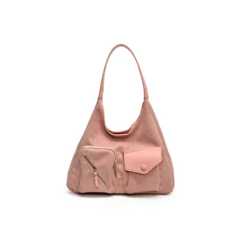 LOUIS ROYALN Suede Shoulder Bag Regular Women's Black/Green/Pink/Coffee