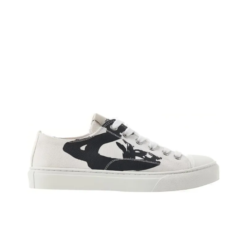 Vivienne Westwood Low Top Skateboard Shoes Women's White-1