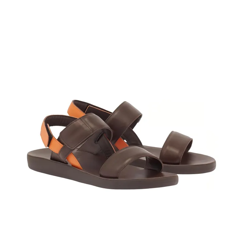 ANCIENT GREEK SANDALS Orfeas Stylish Sandals Men's Brown-2